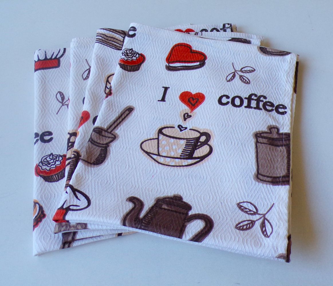 Kuchyňská utěrka - coffee
