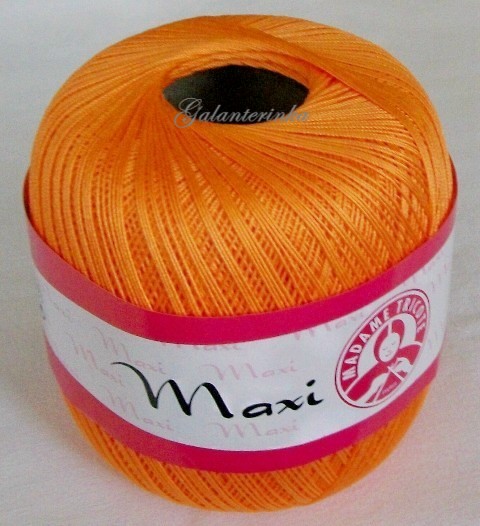 Háčkovací příze Maxi MT č.6350 oranžová