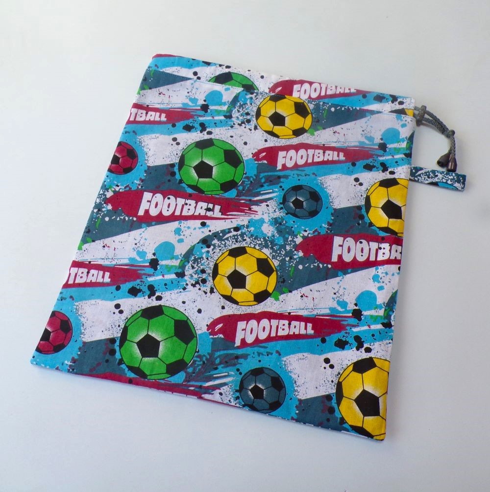 Bavlněný pytlík 33 x 39 cm - fotbal
