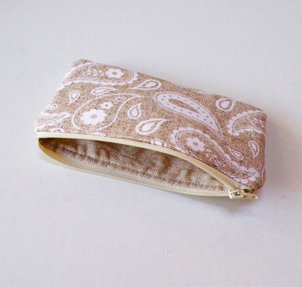 Taštička / pouzdro - kašmír 19 x 10 cm