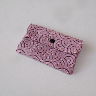 Pouzdro na karty a doklady - starorůžové mandaly 15 x 9 cm