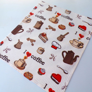 Kuchyňská utěrka - coffee