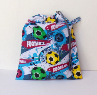 Bavlněný pytlík 33 x 39 cm - fotbal
